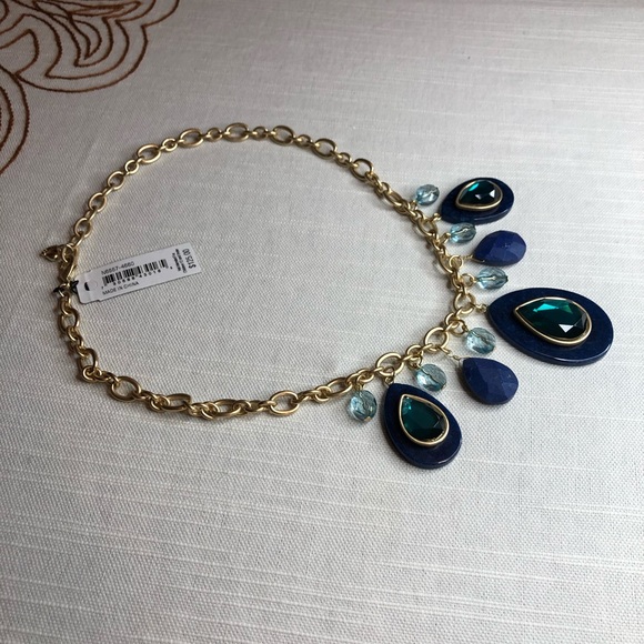 Carolee Semi-Precious Accents Blue Necklace - Picture 12 of 16